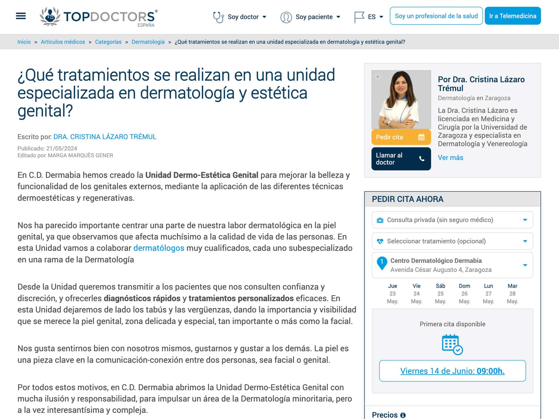 Artculo Top Doctors